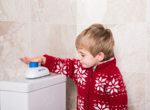 Introducing The Simple Innovation That Makes Flushing The Toilet Easy & Fun For Children