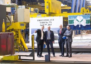 ICG Cuts First Steel For New €144 Million Irish Ferries Cruise Ferry