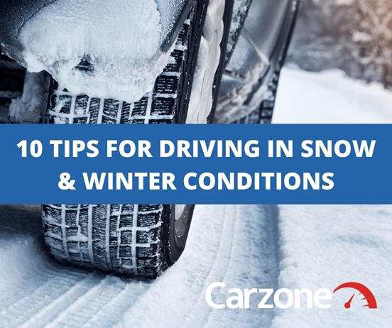Ten tips for driving in snow and icy conditions from Carzone