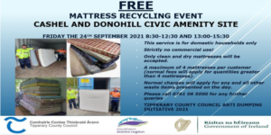 FREE Mattress Recycling Event in Co. Tipperary