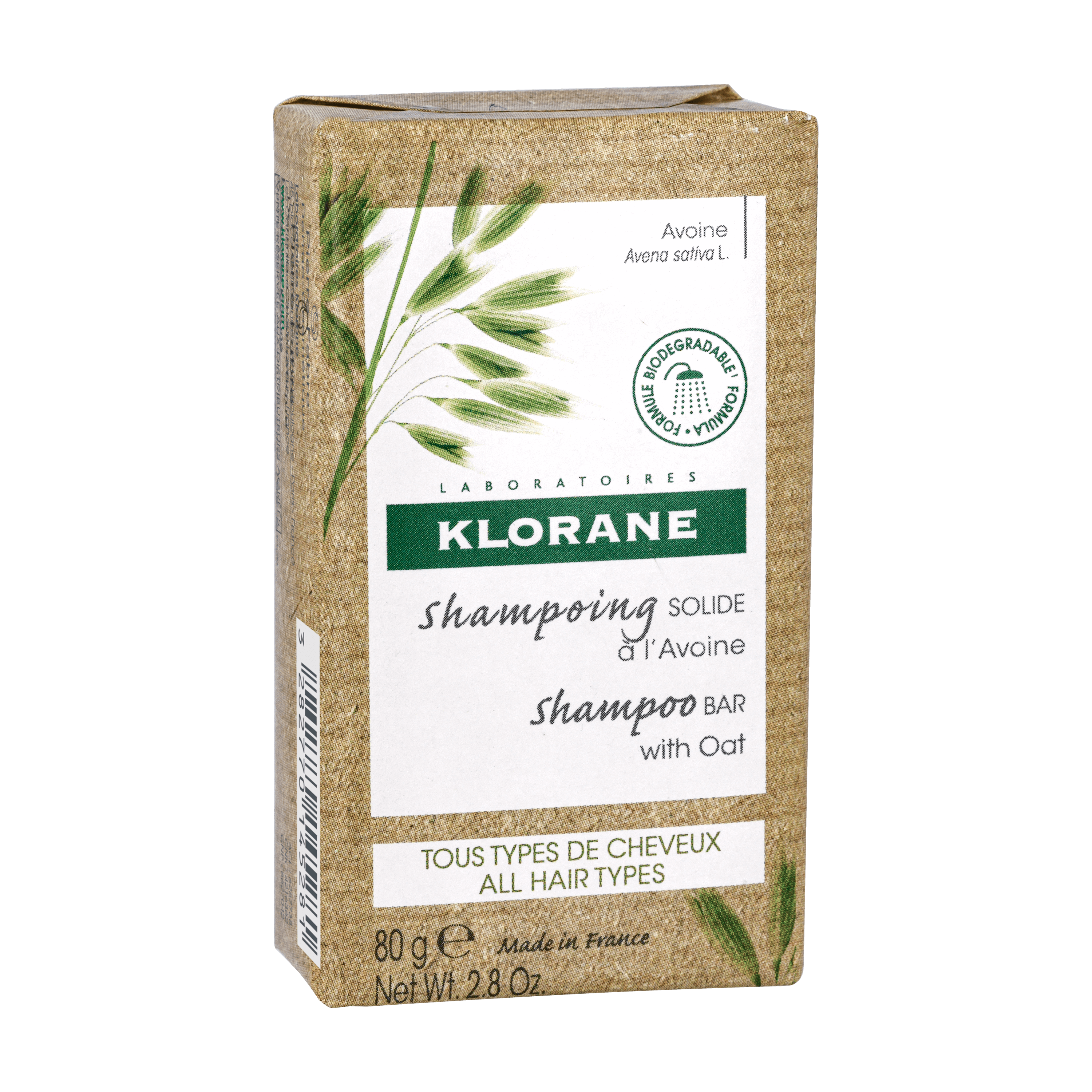 Klorane launches an eco-conscious Shampoo Bar with organically farmed Oat